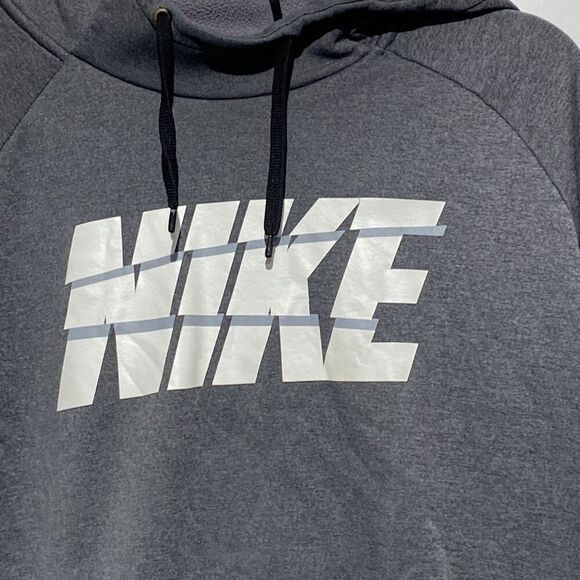 Nike Men's Pullover Hoodie Sweatshirt Active Athletic Long Sleeve Gray XXL Tall - Picture 3 of 12